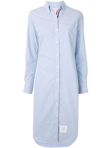 Thom Browne robe-chemise Oxford mi-longue - Bleu