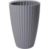 Vaso per fiori - Garden ID - Fancy - 40 x 58 cm - Per giardino, balconi o interni - Grigio chiaro