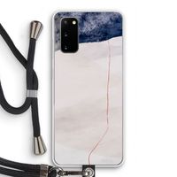 Stone White: Samsung Galaxy S20 Transparant Hoesje met koord
