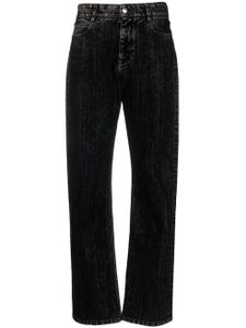 Stella McCartney jean droit à effet délavé - Noir