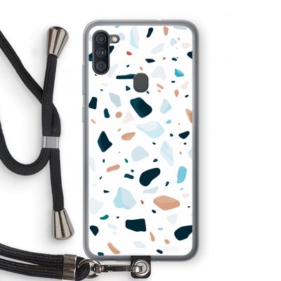 Terrazzo N°13: Samsung Galaxy A11 Transparant Hoesje met koord