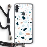 Terrazzo N°13: Samsung Galaxy A11 Transparant Hoesje met koord