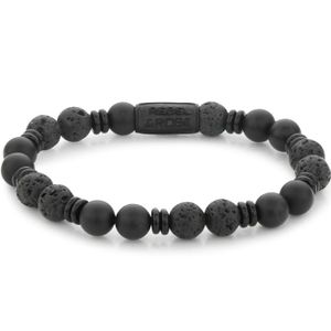 Rebel and Rose RR-80093-B Armband Variations Black 8 mm