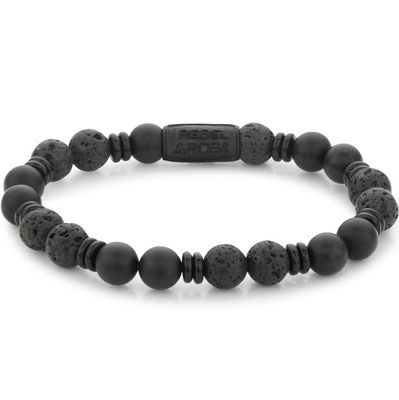 Rebel and Rose RR-80093-B Armband Variations Black 8 mm