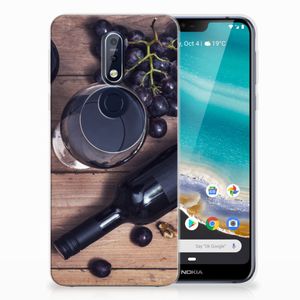 Nokia 7.1 Siliconen Case Wijn