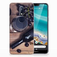 Nokia 7.1 Siliconen Case Wijn - thumbnail