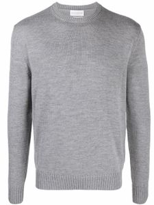 Ballantyne pull en maille nervurée - Gris