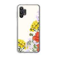 Wilde bloemen: Samsung Galaxy A32 5G Transparant Hoesje