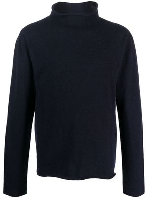 Jil Sander pull en cachemire à col roulé - Bleu