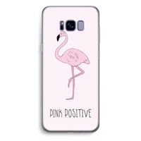 Pink positive: Samsung Galaxy S8 Plus Transparant Hoesje