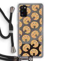Croissant: Samsung Galaxy A41 Transparant Hoesje met koord