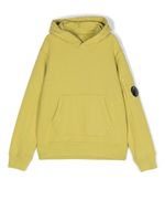 C.P. Company Kids hoodie à patch logo - Vert