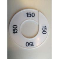 Maatring 9cm wit/zwart 150