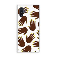 Hands dark: Samsung Galaxy Note 10 Plus Transparant Hoesje