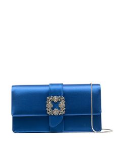 Manolo Blahnik pochette Capri - Bleu