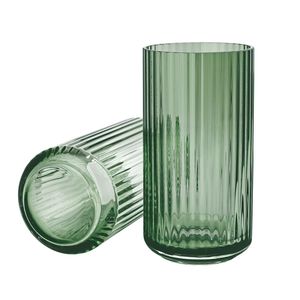 Lyngby Porcelæn Lyngby Vaas Glas - Groen / 20,5 cm.