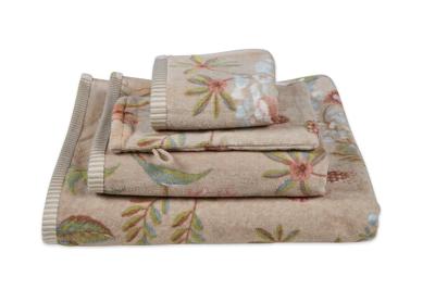 Pip Studio Pip Studio Secret Garden gastendoekje Khaki 30x50 cm