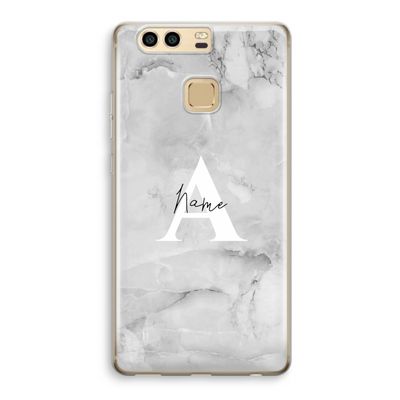 Ivory Marble: Huawei P9 Transparant Hoesje