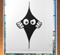 Originele rolgordijnën Grappige monocolor glurende ogen