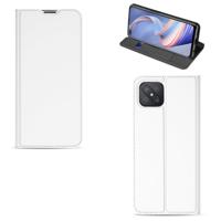 Bookcase OPPO Reno4 Z Hoesje Wit met Pashouder Bookcase OPPO Reno4 Z Hoesje Wit met Pashouder