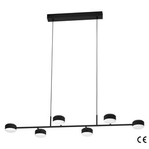 EGLO Clavellina hangende plafondverlichting Flexibele montage 7 W LED Zwart, Wit