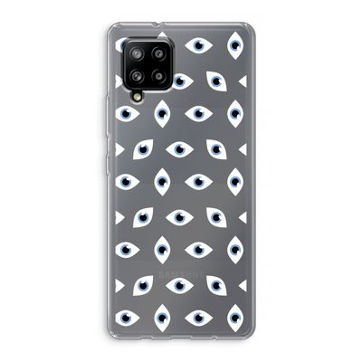 Eyes pattern: Samsung Galaxy A42 5G Transparant Hoesje