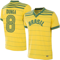 Brazilie Retro Voetbalshirt 1984 + Dunga 8
