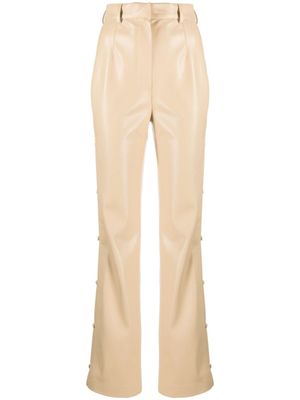 Nanushka pantalon droit à taille haute - Tons neutres