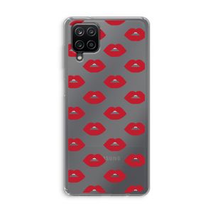 Lips: Samsung Galaxy A12 Transparant Hoesje
