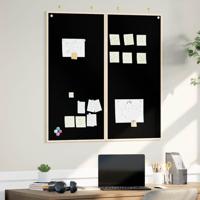 Krijtbord Zwart 100 x 1.4 x 100 cm Massief grenenhout