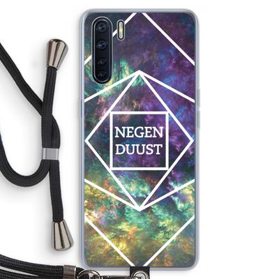 Negenduust ruimte: Oppo A91 Transparant Hoesje met koord