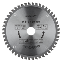 Wolfcraft Kap- en verstekzaagblad | HM | 48 Zähne | Ø210mm | 1 stuk - 6545000