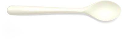 Conpax Folia dessertlepel, herbruikbaar, uit CPLA, 14,5 cm, wit, pak van 50 stuks