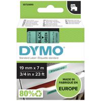 Labeltape DYMO D1 45809 Tapekleur: Groen Tekstkleur:Zwart 19 mm 7 m