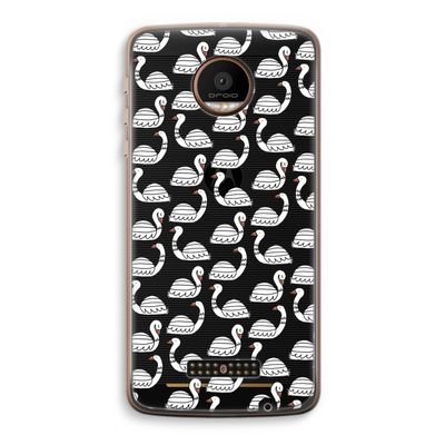 Zwanen: Motorola Moto Z Force Transparant Hoesje
