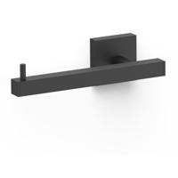 Tres Quadro toiletrol houder vierkant zwart mat