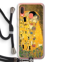 Der Kuss: Samsung Galaxy A20e Transparant Hoesje met koord