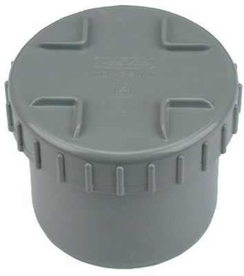 Wavin PVC Eindstuk 160mm met Schroefdeksel - Weerbestendig en Herbruikbaar