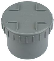 Wavin PVC Eindstuk 160mm met Schroefdeksel - Weerbestendig en Herbruikbaar