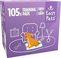 Easypets Puppy Training Pads - Zindelijkheidstraining - Hondentoilet - 58 x 58 cm - 105 stuks Easypets Puppy Training Pads - Zindelijkheidstraining - Hondentoilet - 58 x 58 cm - 105 stuks