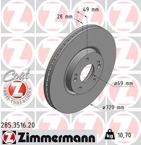 Remschijf Coat Z 285351620
