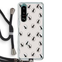 Miauw: Sony Xperia 5 III Transparant Hoesje met koord