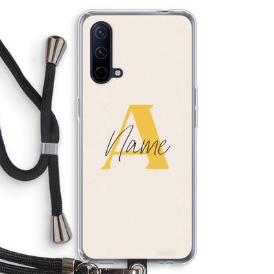 Amber Script: OnePlus Nord CE 5G Transparant Hoesje met koord