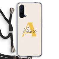 Amber Script: OnePlus Nord CE 5G Transparant Hoesje met koord
