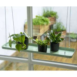 Esschert Design plantenblad hangend rechthoekig l groen