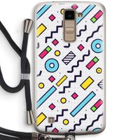 8-bit N°8: LG K10 (2016) Transparant Hoesje met koord