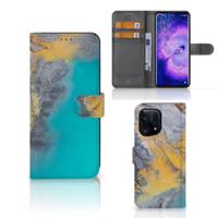 OPPO Find X5 | Bookcase | Marble Blue Gold