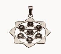 Mandala chakra hanger Zilver Mandala chakra hanger Zilver