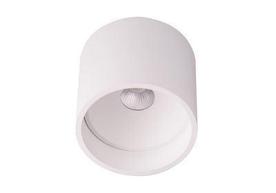 BC0001 LED-opbouwarmatuur Rond 1x6,5W 2700K Dimbaar Wit