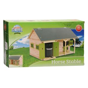 Kids Globe globe paardenstal met 2 boxen en berging 1:32